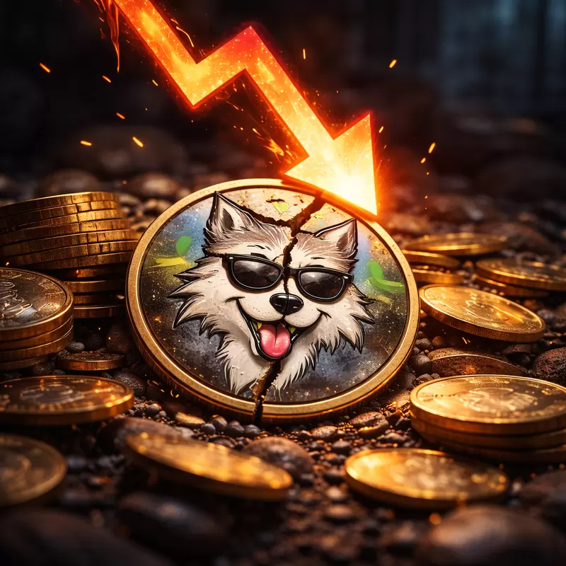 늑구 코인, 24시간 만에 22% 추가 급락...밈코인 가치 증발 수순 반복