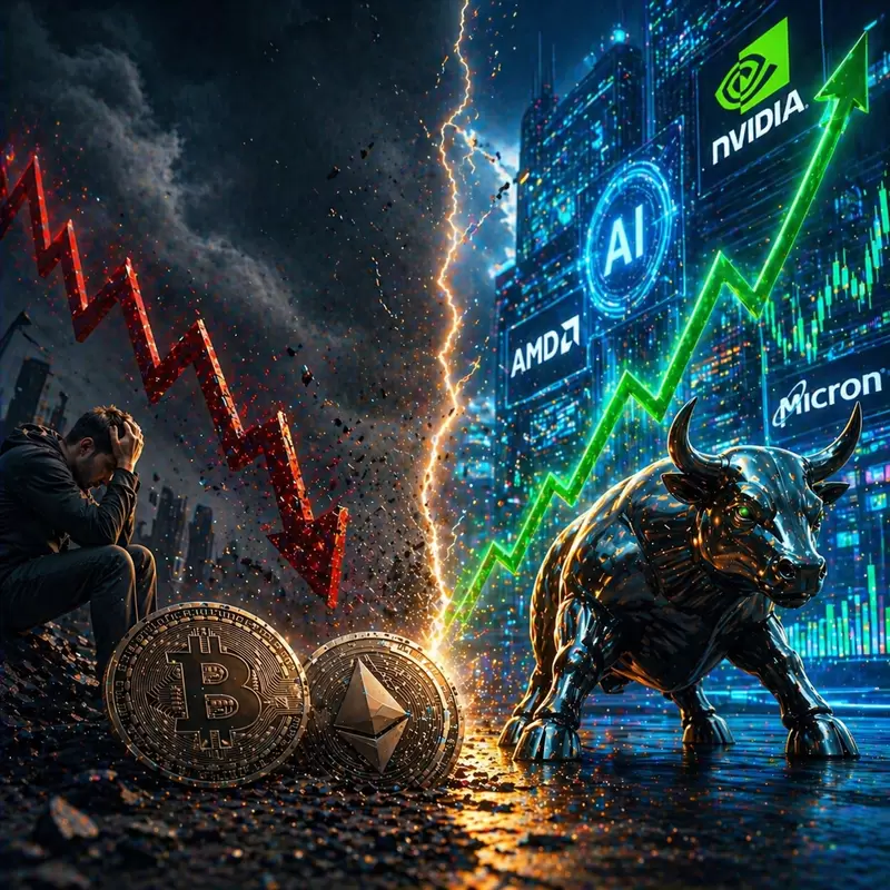 가상자산 투자, 5년 버틴 결과는 '제자리걸음'...AI 주식에 완패