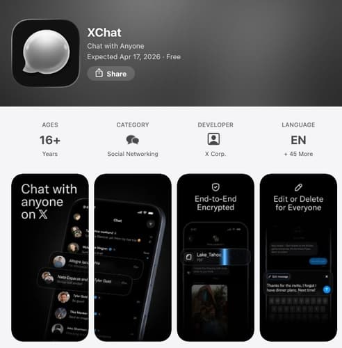 머스크의 X, 메시지앱 'X챗' 내주 출시