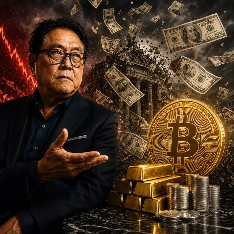 비트코인(BTC), 달러 붕괴 피난처 되나...기요사키 "현금은 쓰레기"